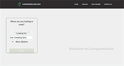 Desktop Screenshot of campershelper.com